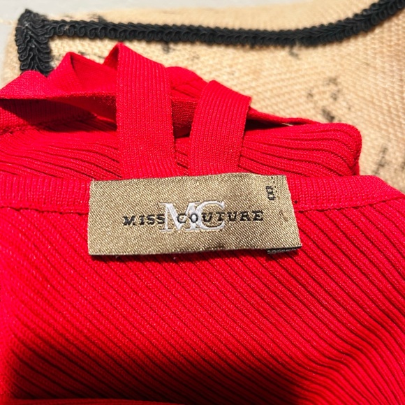 Miss Couture Figure-Enhancing Rouge Bandage Dress Size 8 (Fits XS-M) - Picture 8 of 8